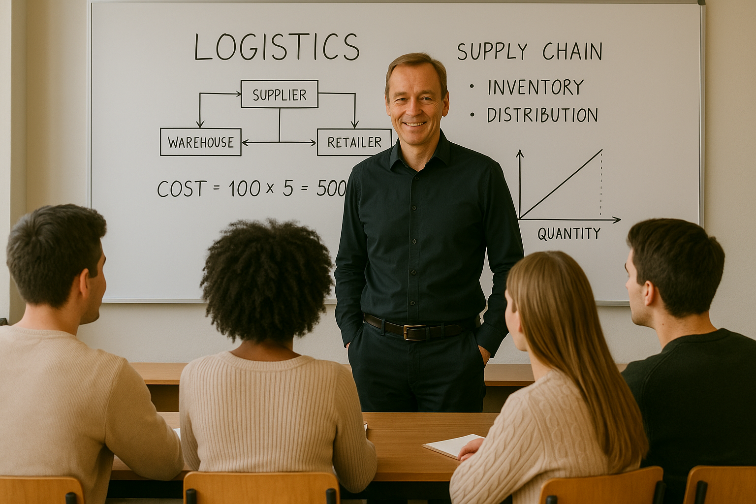 Utbildning inom logistik - klassrum