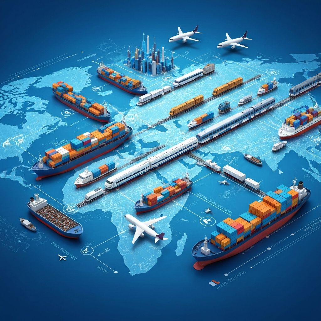 Internationell logistik nätverk